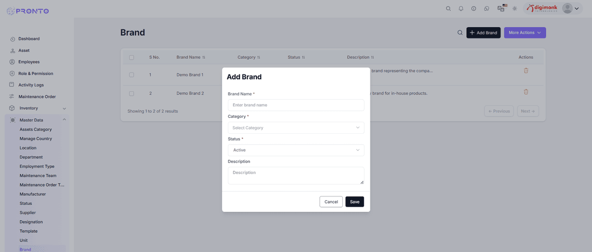 Add Brand