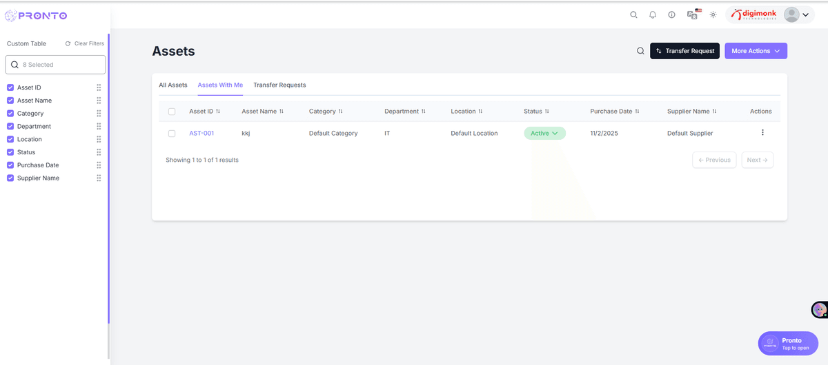 Custom Table View